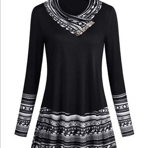 Tunic length long sleeves size XL